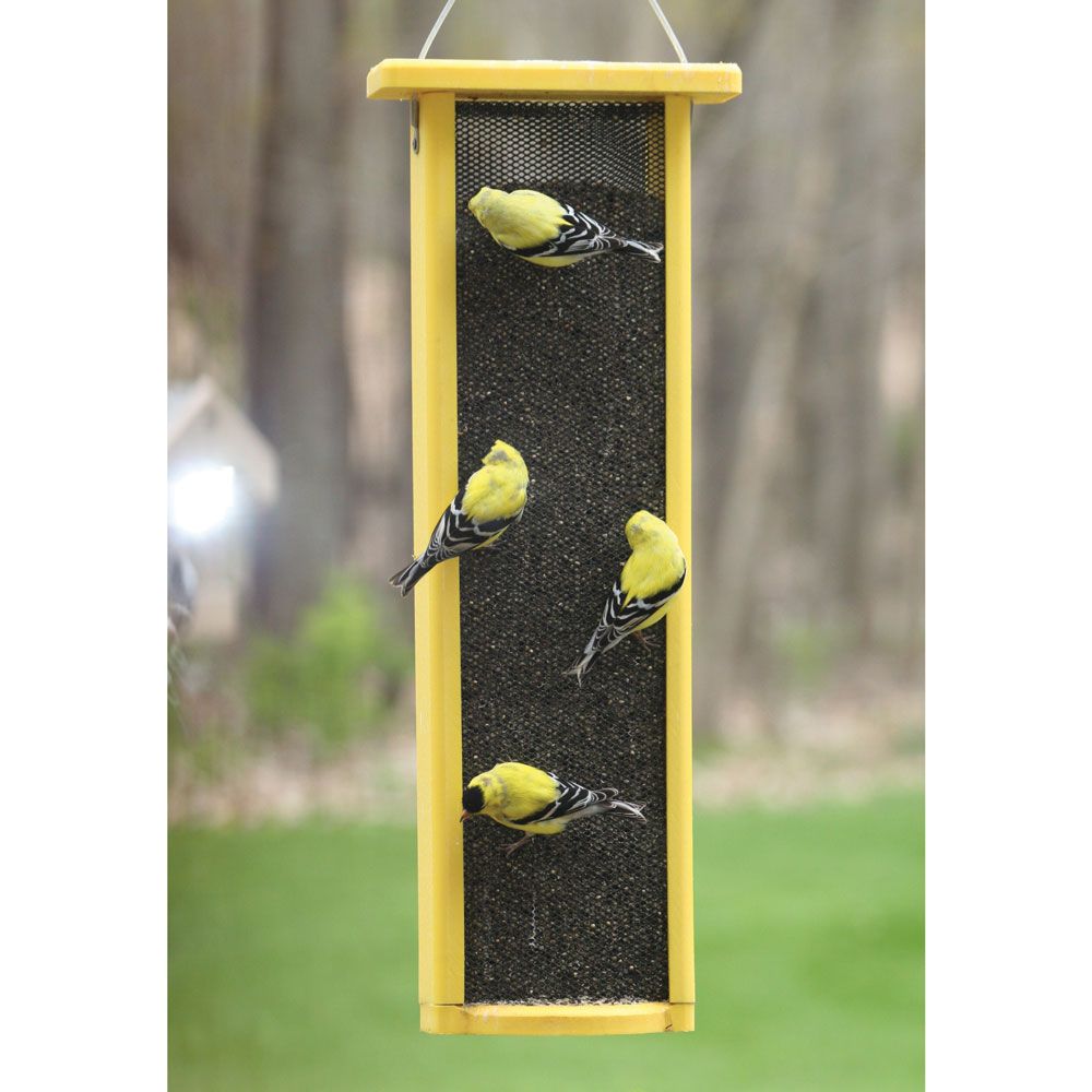  Bird’s Choice – 21 inch, 3qt, Recycled Magnet Mesh Nyjer Feeder 
