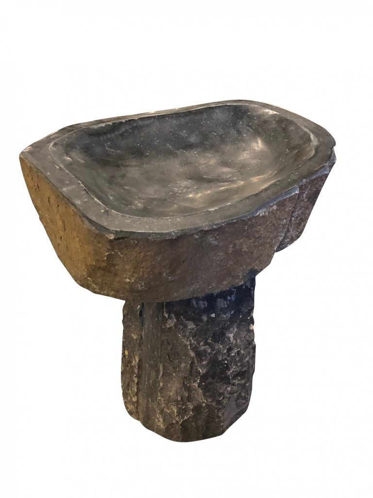  Stone Age Creations Natural Granite Birdbath 